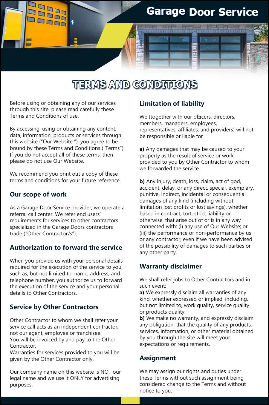 Garage Door & Opener Repairs Springfield, VA 571-290-6794